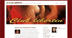 Desktop Screenshot of le-club-libertin.com
